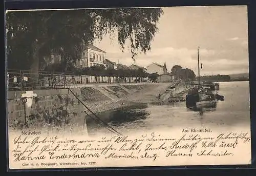 AK Neuwied, Am Rheinufer