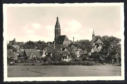 AK Roth bei Nürnberg, Teilansicht mit Kirche