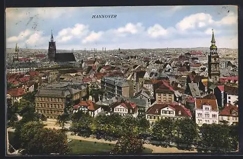 AK Hannover, Blick über die Altstadt