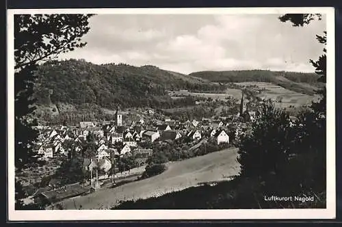 AK Nagold, Teilansicht mit Kirche