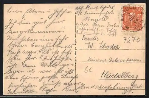 AK Nagold, Teilansicht mit Kirche