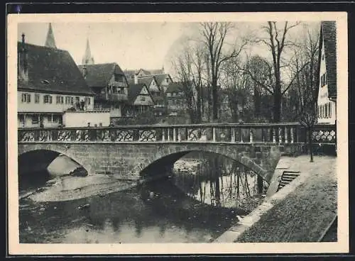 AK Oehringen, Blick auf die Altstadtbrücke