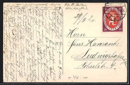 AK Köln-Neustadt, Strassenbahn am Deutschen Ring