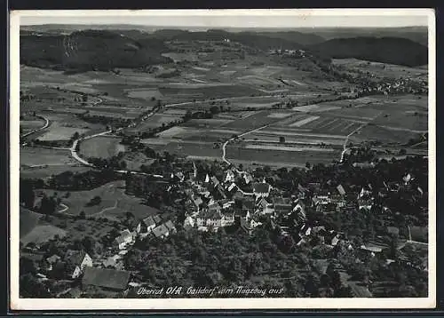 AK Oberrot /O. A., Fliegeraufnahme von Gaildorf