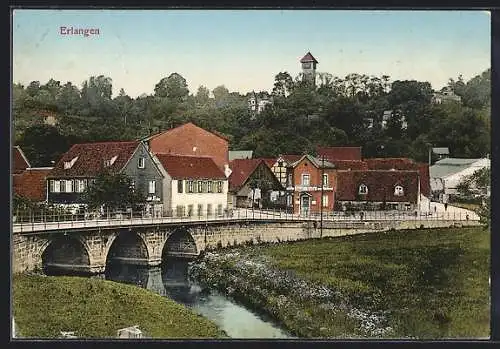 AK Erlangen, Teilansicht am Fluss