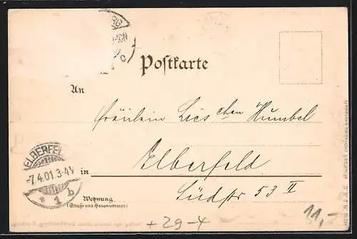 Holzbrand-Imitations-AK Duisburg, Neues Rathaus, Kaiser Wilhelm-Denkmal
