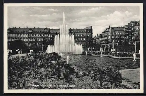 AK Chemnitz, Leuchtbrunnen am Schlossteich