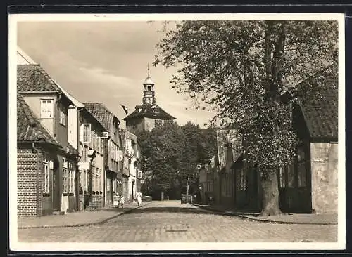 AK Rendsburg, Lilienstrasse und Garnusonkirche