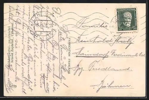 AK Uzhorod, Strassenpartie mit Passanten