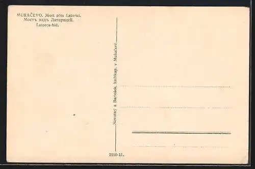 AK Munkács, Most pres Latorici
