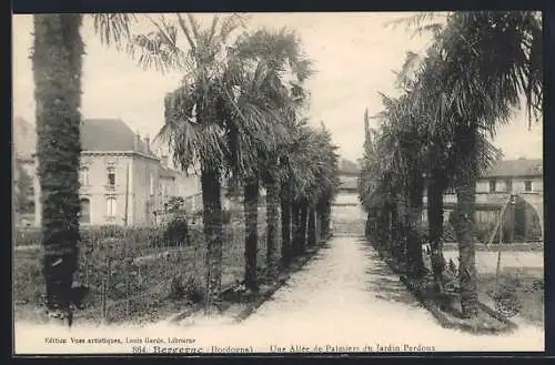 AK Bergerac, Une Allée de Palmiers du Jardin Perdoux