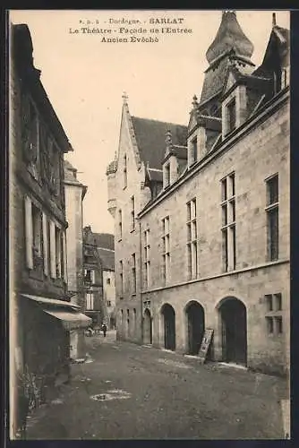 AK Sarlat, Le Théâtre, Facade de l`Entrée Ancien Évêché