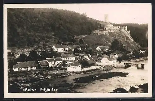 AK Raabs an der Thaya, Teilansicht mit Ruine Kollmitz