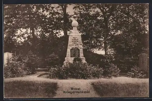 AK Bokel / Nortorf, Kriegerdenkmal