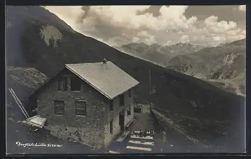 AK Dorftälihütte, Berghütte mit Panorama