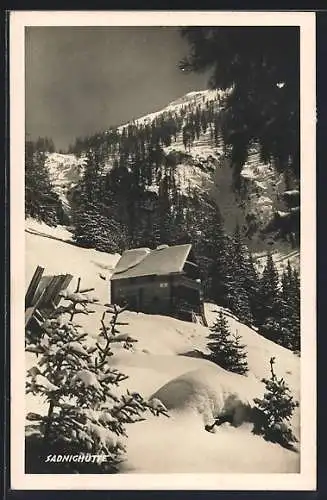 AK Sadnighütte, Blick gegen Goldberggruppe im Winter