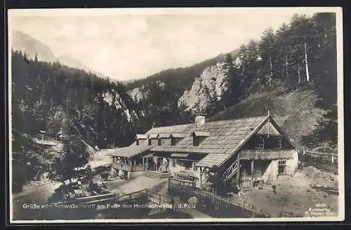 AK Aflenz, Gasthaus Schwabenbartl F. Temmel in der Fölz