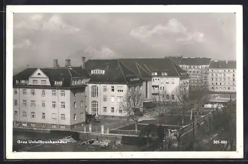 AK Graz, Blick zum Unfallkrankenhaus