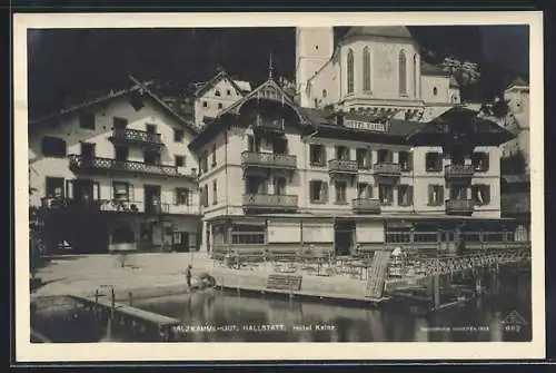 AK Hallstatt, Salzkammergut, Hotel Kainz