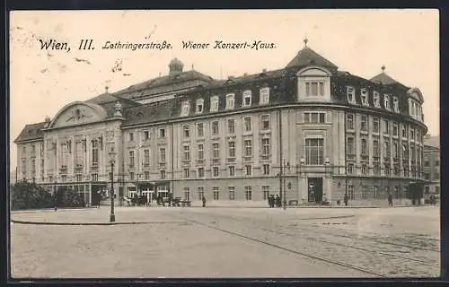 AK Wien, Lothringerstrasse, Konzert-Haus