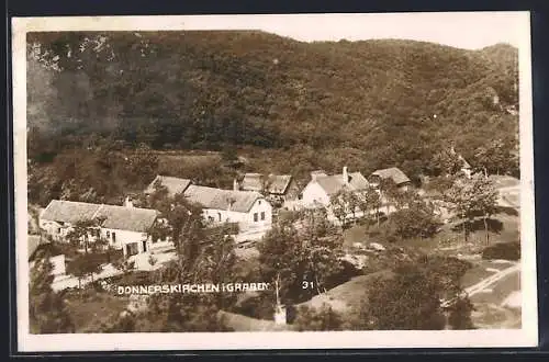 AK Donnerskirchen i. Graben, Teilansicht aus der Vogelschau