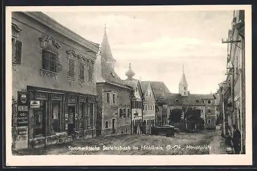 AK Sarleinsbach im Mühlkreis, Blick über den Hauptplatz