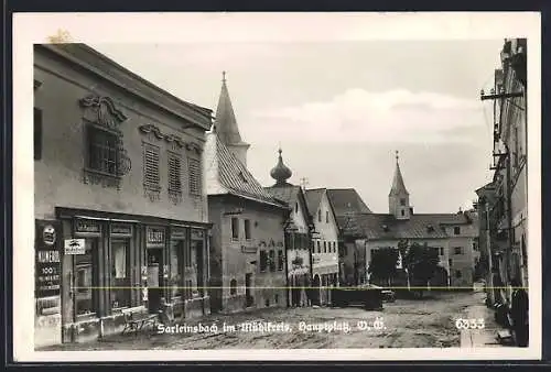 AK Sarleinsbach im Mühlkreis, Blick über den Hauptplatz