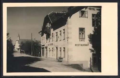 AK Kirchberg /Wechsel, Blick aufs Hotel Puzandl