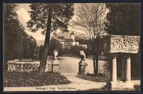 AK Brixlegg i. Tirol, Park beim Schloss Matzen