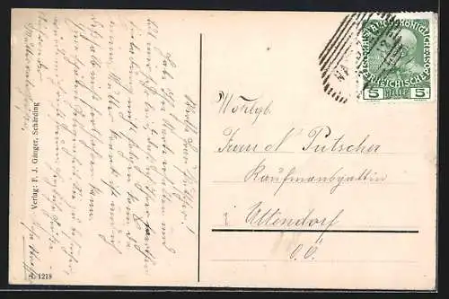 AK Waldzell /O.-Oestr., Teilansicht aus der Vogelschau