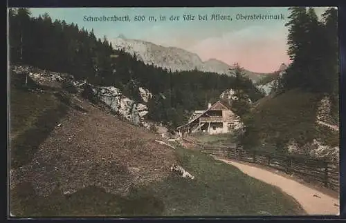 AK Aflenz, Blick auf das Schwabenbartl in der Fölz