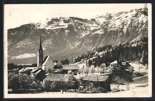 AK Kötschach-Mauthen, Laas am Gailberg im Winter