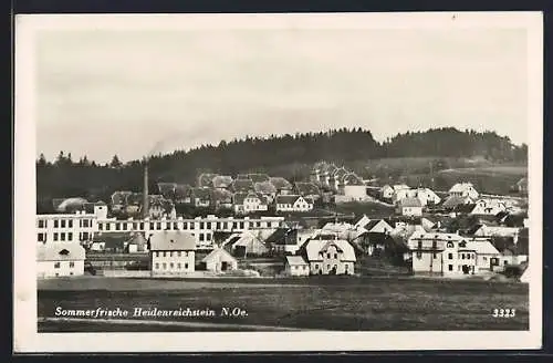 AK Heidenreichstein /N. Oe., Teilansicht vom Feld aus