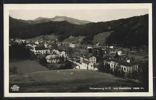 AK Hohenberg /N.-Ö., Ortsansicht mit Reisalpe