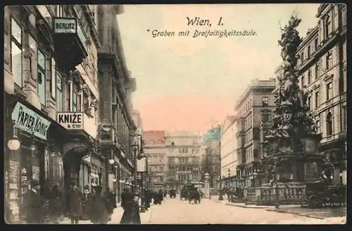 AK Wien, Graben mit Dreifaltigkeitssäule