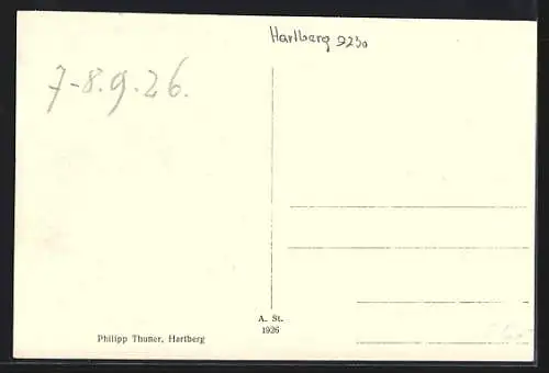 AK Hartberg /Stmk., Ortsansicht mit der Kirche