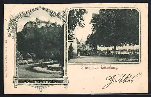 AK Rosenburg, Die Burg, Schloss-Restaurant