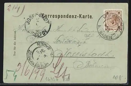 Mondschein-AK Heiligenkreuz b. Baden, Das Stift Heiligenkreuz