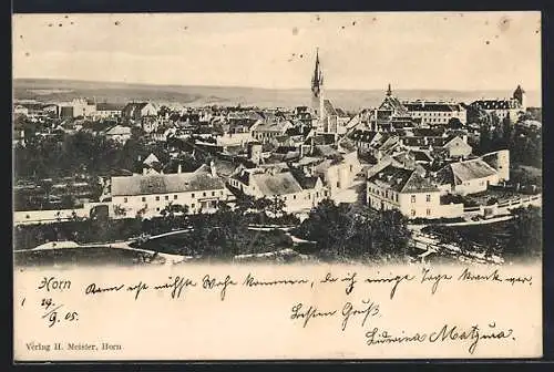 AK Horn, Ortsansicht mit der Kirche