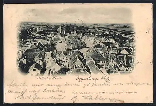 AK Eggenburg, Blick auf die Altstadt