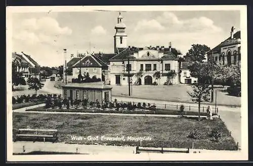 AK Gross Enzersdorf, Partie am Hauptplatz