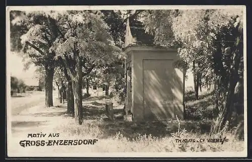 AK Gross-Enzersdorf, Partie am Heiligenhäuschen