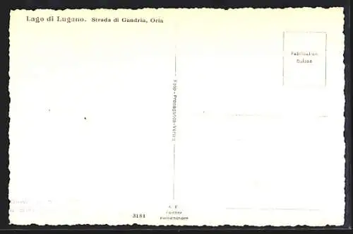 AK Oria /Lago di Lugano, Strada di Gandria