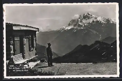 AK Champéry, Col de Coux, Grenze, Zoll