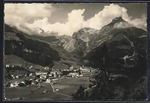 AK Engelberg, Ortsansicht mit Hahnen