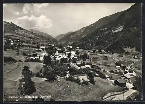 AK Rabius /Bündner Oberland, Totalansicht im Tal