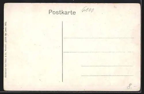 AK Darmstadt, Luisenplatz mit Denkmal aus der Vogelschau