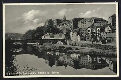 AK Weilburg /Lahn, Schloss mit Brücke