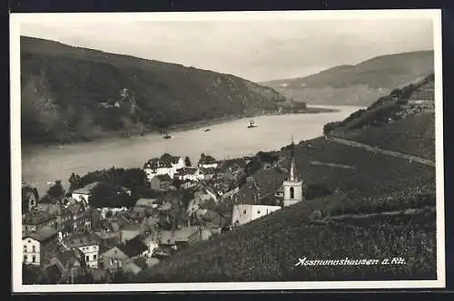 AK Assmannshausen a. Rh., Teilansicht