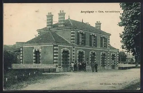 AK Acquigny, Gare, vue extérieure